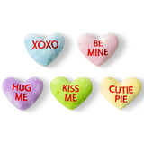 MALLMALL6 5Pcs Valentine’s Day Conversation Heart Catnip Toys Gift for Cat, Indoor Cat Chew Bite Kick Plush Candy Catmint Pet Toys for Cat Lover Gifts, Cute Interactive Cat Toy with for Pet Presents