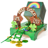 MALLMALL6 68Pcs St. Patrick's Day Decorations Leprechaun Trap Kit, Wood DIY Toys to Catch A Leprechaun Trap Festival Craft Decor for Kids School Classroom Irish Themed Activities Shamrock Party Gifts