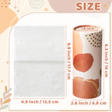 MALLMALL6 4 Pack Boho Car Tissue Holder with Facial Tissues Bulk, Tissue Tubes for Car, Tissues Cylinder Travel Tissues Boxes for Car Cup Holder Round Container Bathroom Living Room