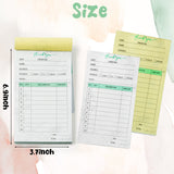 MALLMALL6 9Pcs Thank You Receipt Book Set for Small Businesses, Carbonless Books in 2 Part Duplicate Invoices Sales Orders Purchase Orders Watercolor Cover White Yellow 50 Sets 100 Sheets Per Book