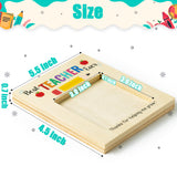 MALLMALL6 Teacher Appreciation Wooden Sticky Note Holder Gifts Desk Rectangular Notes Organizer Christmas End of Year Thank You Gift for Teacher School Classroom Supplies