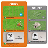 MALLMALL6 Giant Tic Tac Toe Game Spring Outdoor, 4Ft X 4Ft No Assembly Wooden Toss Indoor Game with 10 Widen Weighted Bean Bag, Large Yard Backyard Lawn Carnival Camping Toss Across for Family Adults