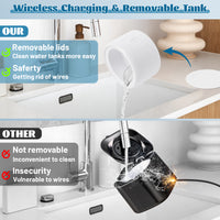 MALLMALL6 Retainer Cleaner, Portable Rechargeable Cleaner for Dental Retainer Machine with 3 Timing Modes, 200ML Compact Dental Cleaning Pod for Dentures Mouth Guards Braces Jewelry