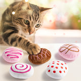 MALLMALL6 Catnip Toys for Cat - 5Pcs Chocolate Truffles Catmint Interactive Teething Chew Kick Cat Toy for Indoor Kitten, Soft Plush Candy Pet Supplies, Pet Birthday Gifts for Kitten Lover