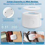 MALLMALL6 Retainer Cleaner, Portable Rechargeable Cleaner for Dental Retainer Machine with 3 Timing Modes, 200ML Compact Dental Cleaning Pod for Dentures Mouth Guards Braces Jewelry