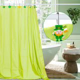 MALLMALL6 12Pcs St Patrick's Day Shower Curtain Hooks, Metal Rustproof Stainless Curtain Rings Decorative Pendants with Shamrock Coin Leprechauns Hat for Irish Bathroom Bedroom Room Decor Accessories