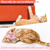 MALLMALL6 5Pcs Valentine’s Day Conversation Heart Catnip Toys Gift for Cat, Indoor Cat Chew Bite Kick Plush Candy Catmint Pet Toys for Cat Lover Gifts, Cute Interactive Cat Toy with for Pet Presents