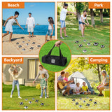 MALLMALL6 Giant Tic Tac Toe Game Spring Outdoor, 4Ft X 4Ft No Assembly Wooden Toss Indoor Game with 10 Widen Weighted Bean Bag, Large Yard Backyard Lawn Carnival Camping Toss Across for Family Adults