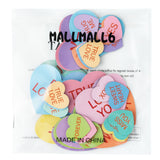 MALLMALL6 48Pcs Valentine's Day Fridge Magnets Unique Valentines Refrigerator Decor Sweet Heart Magnetic Sticker with XOXO for Valentine's Day Party Home Kitchen Office Locker Mailbox Supplies