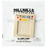 MALLMALL6 Teacher Appreciation Wooden Sticky Note Holder Gifts Desk Rectangular Notes Organizer Christmas End of Year Thank You Gift for Teacher School Classroom Supplies