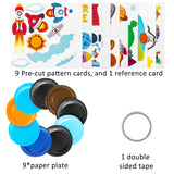 MALLMALL6 9Pcs Outer Space Paper Plate Art Kits for Kids Early Learning DIY Craft Art Project Astronaut Rocket Spacecraft Alien Themed Party Favors Decoration Classroom Art Supplies for Boys Girls