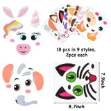 MALLMALL6 18pcs Pumpkin Foam Sticker Halloween Face Clings Pumpkin 3D Craft Stickers Kits Gift Decorations Trick or Treat Handcraft Artwork Decals for Kids Halloween Birthday Party Favors Supplies