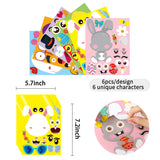 MALLMALL6 36Pcs Easter Stickers DIY Make a Face Sticker Include Easter Eggs Bunnies Chicks Easter Decorations Party Favors Games Birthday School Classroom Party Supplies DIY Crafts for Kids