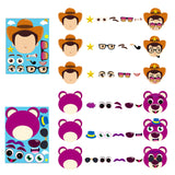 MALLMALL6 40Pcs Toy 4 Make a Face Stickers DIY Party Favors Games Toy 4th Themed Birthday Party Supplies Decorations Sticker Decals Woody Buzz Lightyear Bo Peep Fork Jessie Dress Up Crafts for Kids