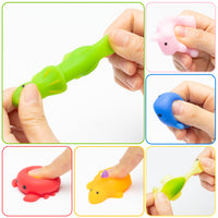 MALLMALL6 31Pcs Mochi Squeeze Toys for Kids 15Pcs Ocean Animals Mochi and 16Pcs Dinosaur Mochi Party Favor Decoration Stress Relief Birthday Gift Goodie Bags Mini Toys Classroom Prize for Boys Girls