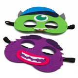 MALLMALL6 12Pcs Monster Felt Masks Monster Themed Creative Birthday Party Supplies Little Monster Baby Shower Dress Up Costumes Monster fan Party Favors Cosplay Photo Booth Props for Kids Boys Girls