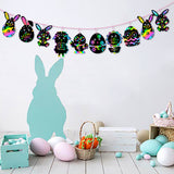 MALLMALL6 64Pcs Easter Scratch Party Favors Easter Eggs Bunny Chick Lamb Flower Scratching Cards with Active Eyes and Diamond Stickers Easter Decor Bookmarks DIY Crafts Games School Supplies for Kid