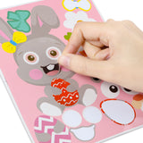 MALLMALL6 36Pcs Easter Stickers DIY Make a Face Sticker Include Easter Eggs Bunnies Chicks Easter Decorations Party Favors Games Birthday School Classroom Party Supplies DIY Crafts for Kids