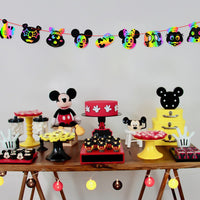 MALLMALL6 60Pcs Mickey Themed Rainbow Scratch Cards Set Minnie Birthday Party Favor DIY Donald Daisy Goofy Magic Scratch Craft Kit Mickey Cartoon Drawing Creation Party Supplies Game for Kids