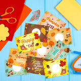 MALLMALL6 50pcs Autumn DIY Scratch Off Cards Happy Fall Thanksgiving Blank Gift Certificate for Small Business Pumpkin Maple Leaf Acorn Prizes for Kids Classroom Teacher Supplies Holiday Party Favor