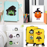 MALLMALL6 40pcs Halloween Party Sticker Games for Kids Horror Make a Face Stickers Novelty Trick or Treat DIY Craft Pumpkin Artwork Monster Bat Make Your Own Stickers Halloween Party Favors Supplies