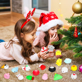 MALLMALL6 30Pcs Christmas Mochi Squishies Toys for Kids Party Favors, Kawaii Animal Squishies Stress Relief Toys for Christmas Decoration Treat Bags Gifts, Birthday Gifts, Classroom Prize, Goodie Bag