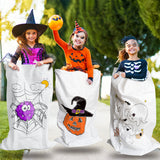 MALLMALL6 58pcs Halloween Party Favor Games DIY Sack Race Bags Eggs and Spoon Race Game Inflatable Toss Games 3-Legged Race Bands for Kid Adult Family School Outdoor Birthday Carnival Holiday Activity