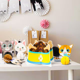 MALLMALL6 7Pcs Cat Themed Honeycomb Centerpieces Cats Birthday Party Favor Table Decoration Meow Double Sided Table Toppers Party Supplies Pet Baby Shower Decor Photo Booth Props for Kids