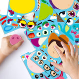 MALLMALL6 40Pcs Toy 4 Make a Face Stickers DIY Party Favors Games Toy 4th Themed Birthday Party Supplies Decorations Sticker Decals Woody Buzz Lightyear Bo Peep Fork Jessie Dress Up Crafts for Kids