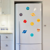 MALLMALL6 9Pcs Planets Solar System Refrigerator Magnets Nine Planet Felt Cloth Crafts Kit Outer Space Handicrafts Galaxy Theme Parent-Kid Interactive Games Activities DIY Art Project for Kids