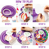 MALLMALL6 15pcs Christmas Paper Plate Art Kits 3D Snowman Elk DIY Handcraft Sticker Games Merry Christmas Artwork Project Xmas Party Favor Supplies Decoration Gift for Kid Adult Family School Activity