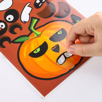 MALLMALL6 36Pcs Halloween Stickers for Kids Halloween Party Favors Make a Face Sticker Sheets Novelty DIY Jack-o-Lantern Pumpkin Stickers Party Decorations Supplies Vampire Witch Trick or Treat Filler